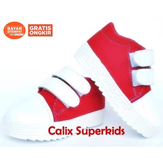 Sepatu Anak Kets Basic Merah