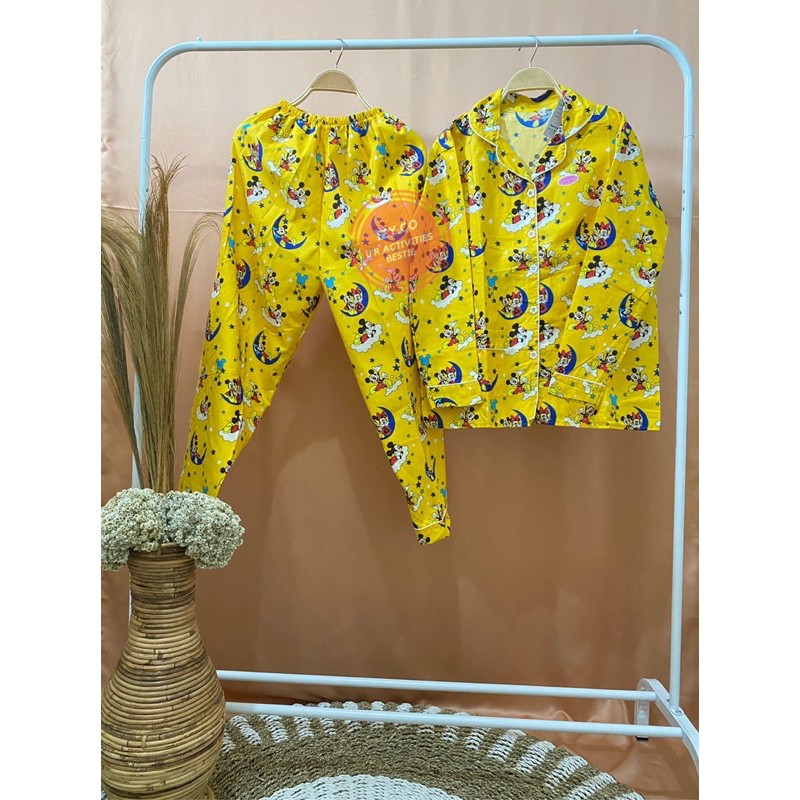 Piyama PP yellow mickey