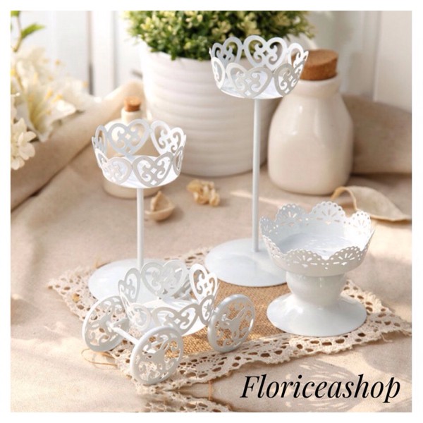 MINI CUPCAKE STAND FLOWER - SMALL