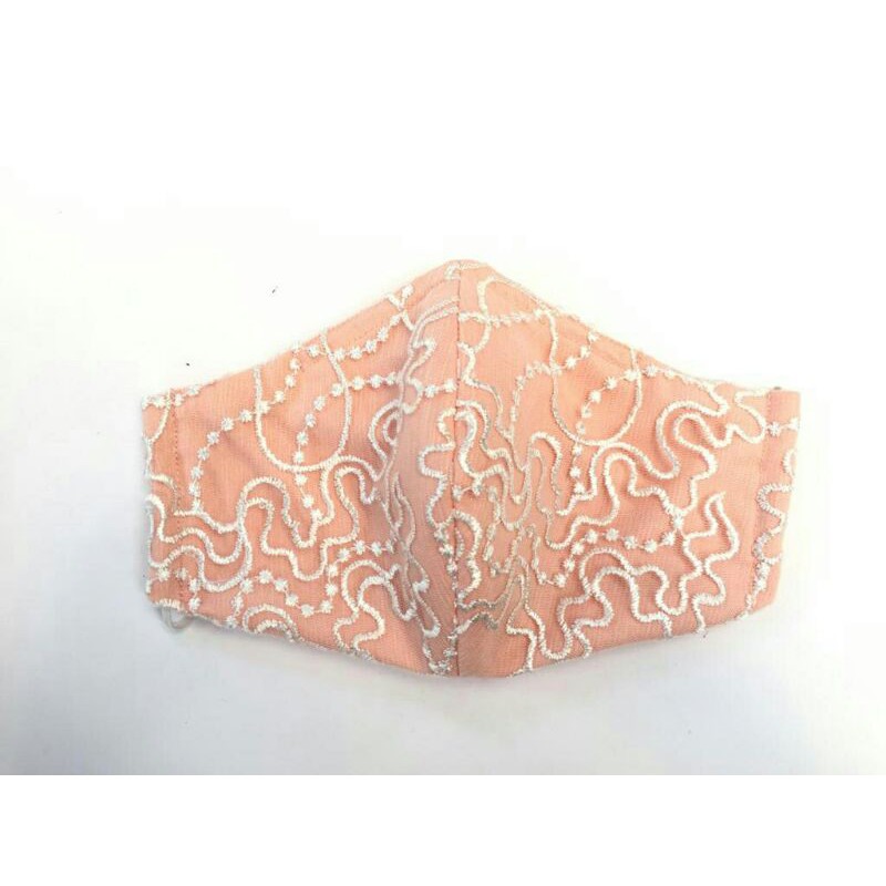 Masker Lace Peach