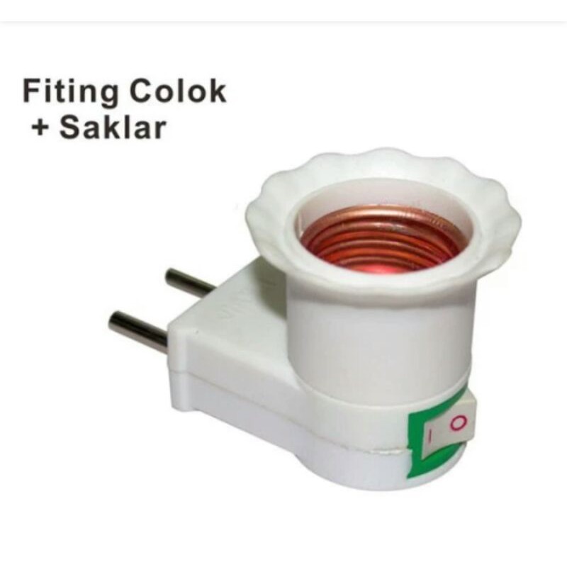 FITING LAMPU COLOK+SAKLAR/ PETENG LAMPU MULTI