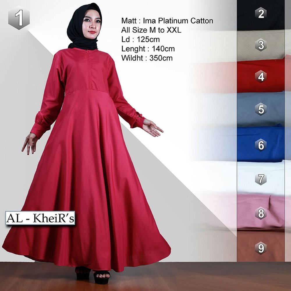 Diskon Gamis Syarii ima katun