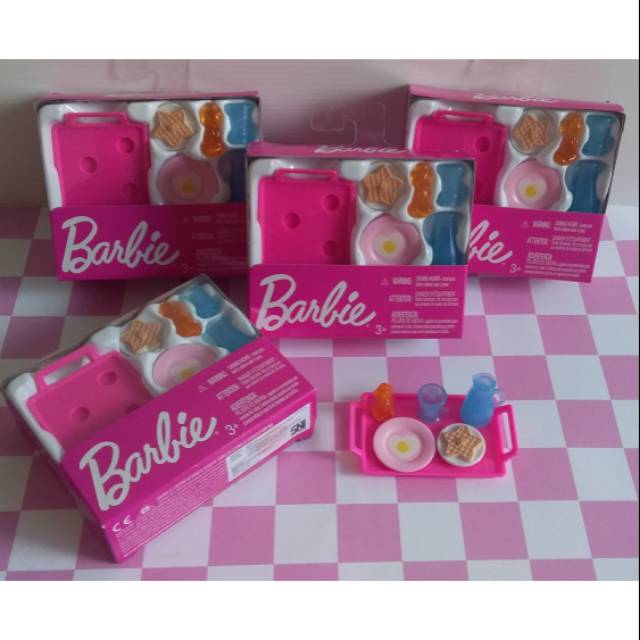 Mainan Barbie Aksesoris Breakfast Playset