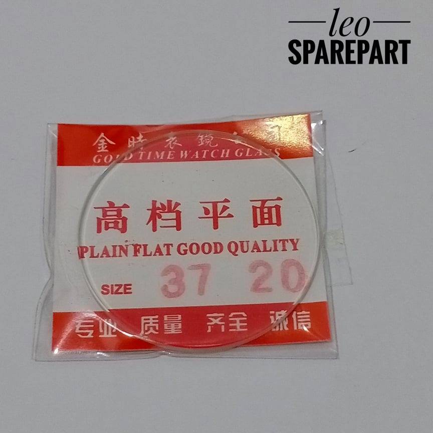 Kaca jam datar biru 370/2,0mm