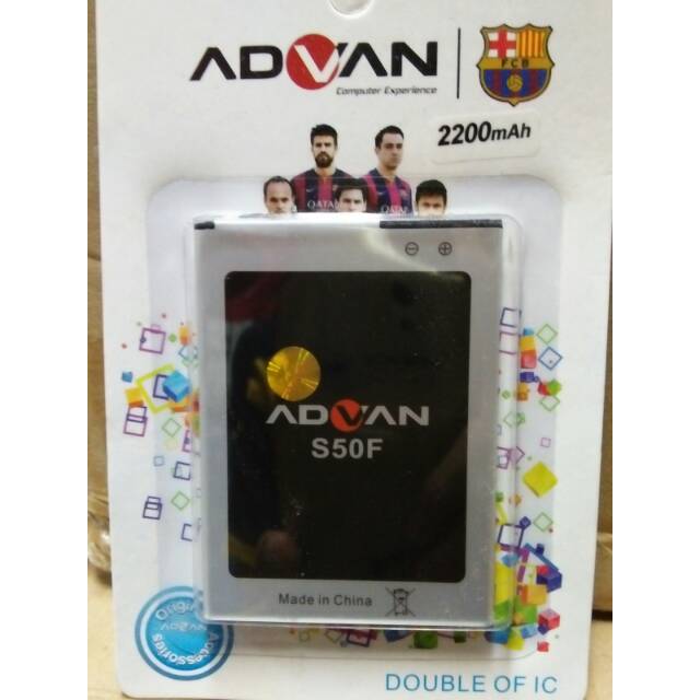 Baterai original advan S50F