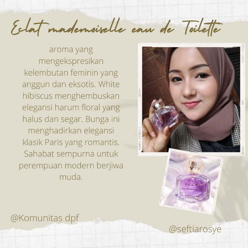 edt eclat Mademoiselle