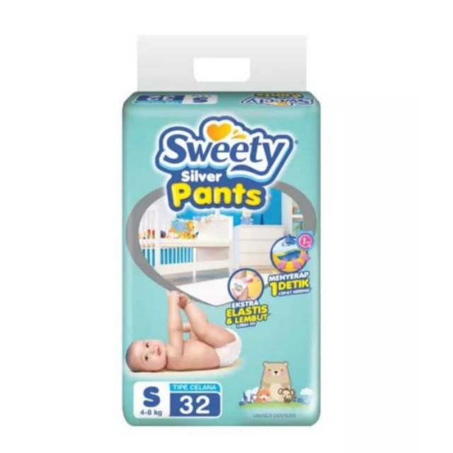 Sweety Silver Pants S 32