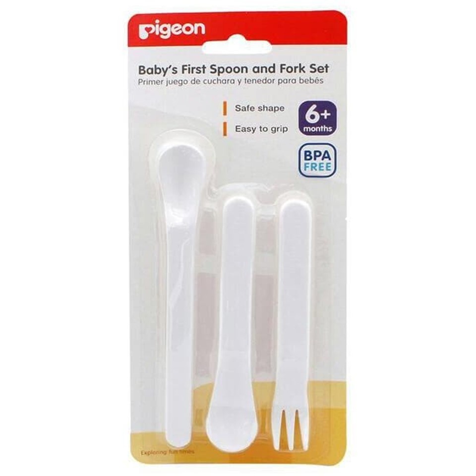 "RAYA" PIGEON Babys First Spoon and Fork Set