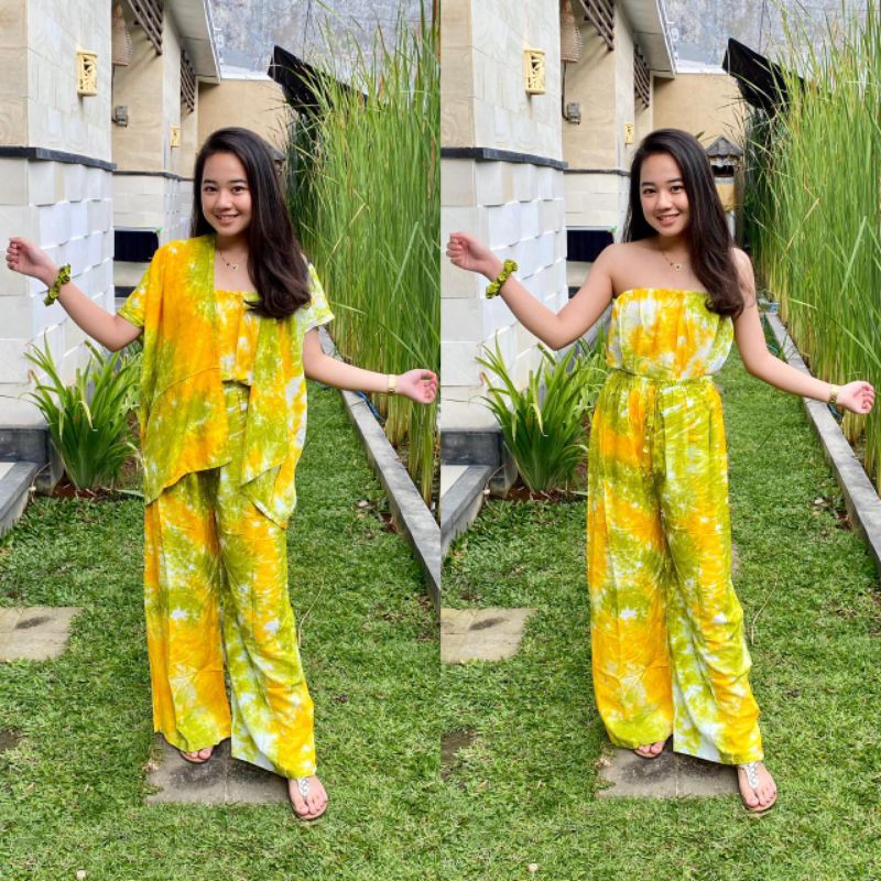oneset tie dye kemben