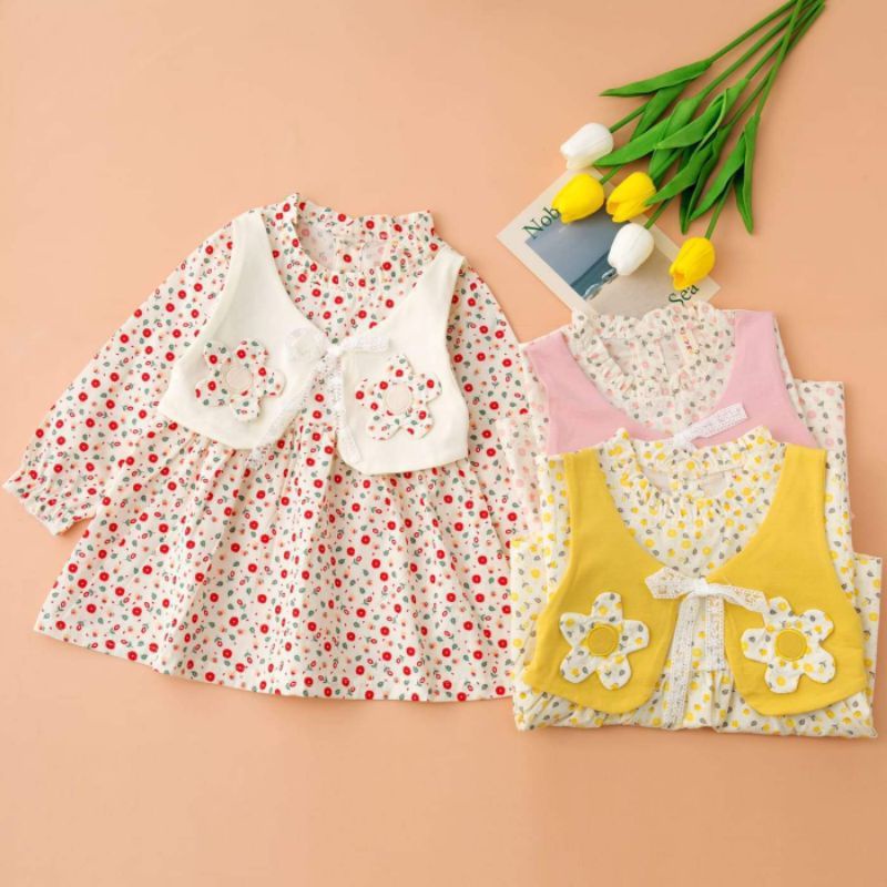 DRESS VEST BUNGA PREMIUM