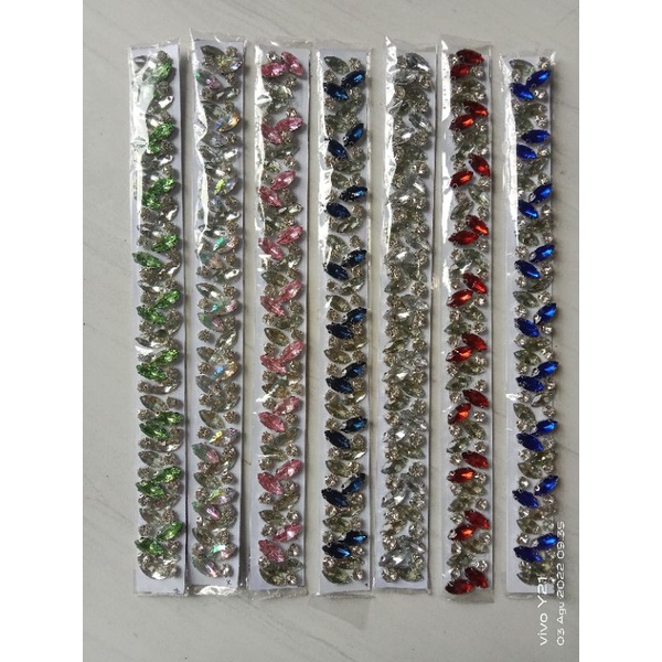 Mutiara rangkai/Diamon rangkai per baris