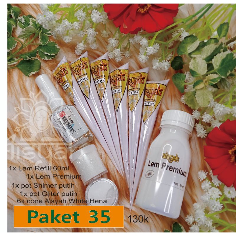 Henna Putih Aisyah Paket 35