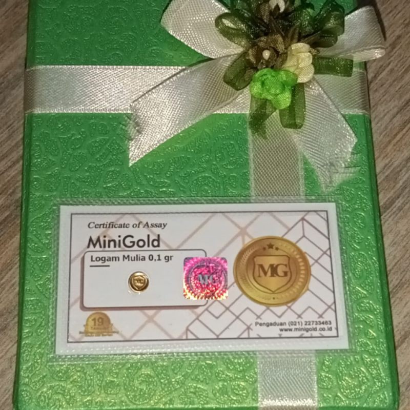 Mini gold 0,1gr / Emas / Logam mulia