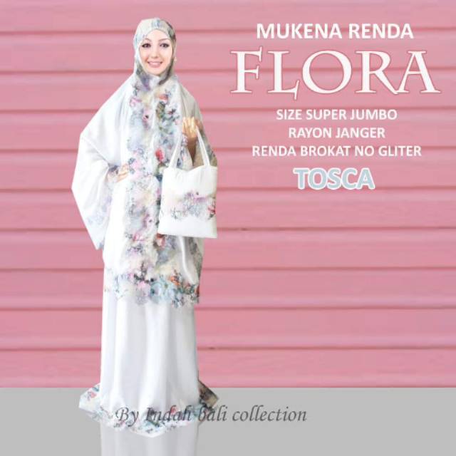 Mukena Renda Flora Super Jumbo