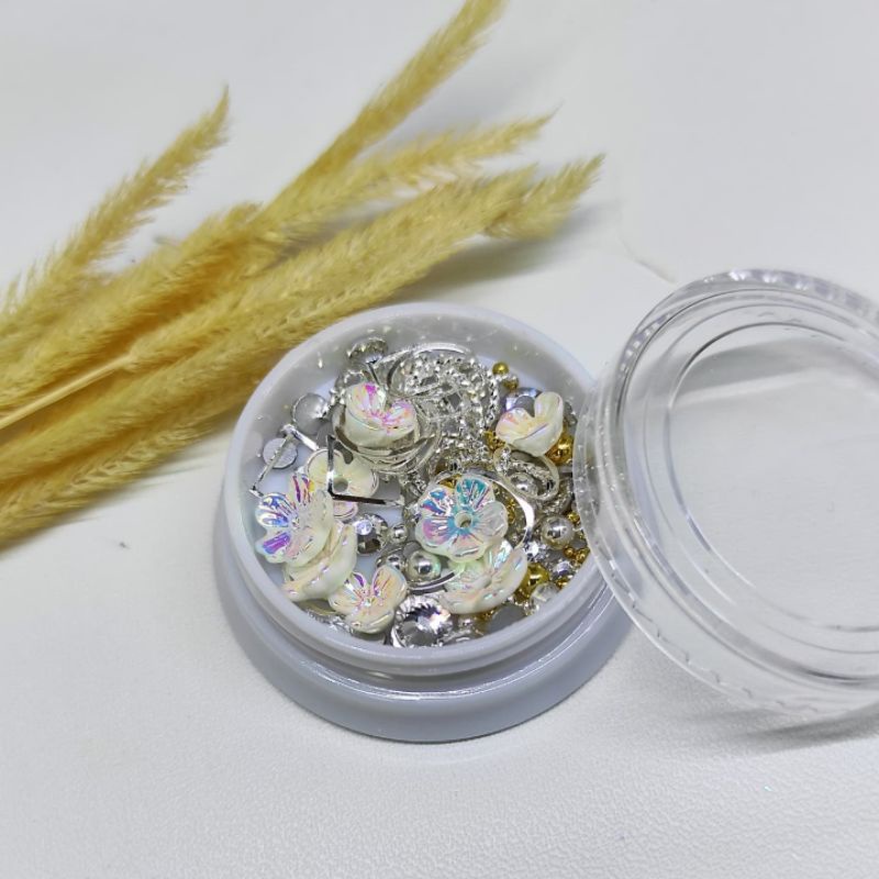 Stud flower nail jar #01