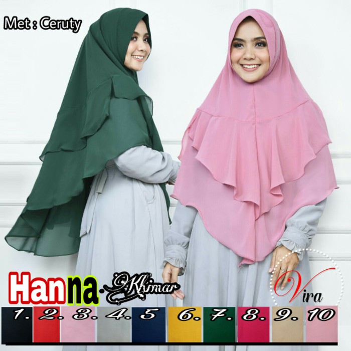 Jilbab/Khimar 2 layer