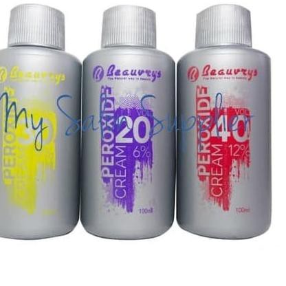 ☀ Beauvrys Peroxide Cream 100ml / Oxidant Developer ✷