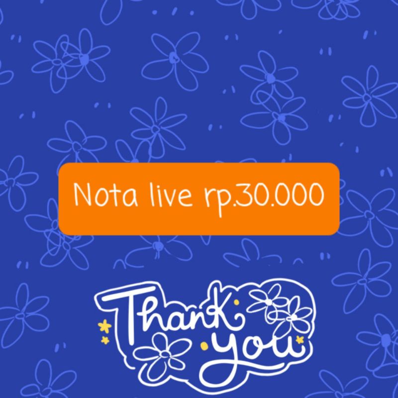 Nota live 30rb