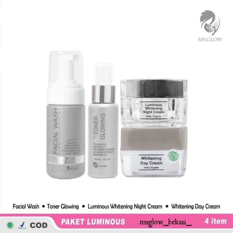 PAKET WHITENING LUMINOUS MS GLOW
