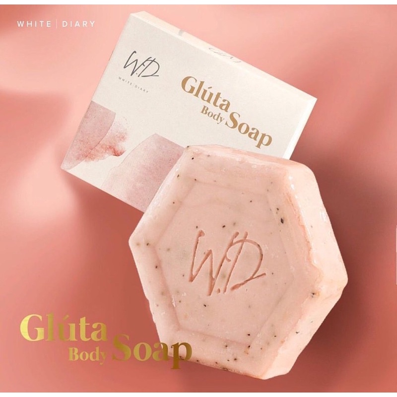 white diary gluta body soap