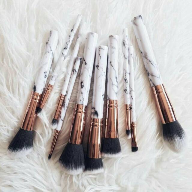 10 pcs MARBLE BRUSH SET