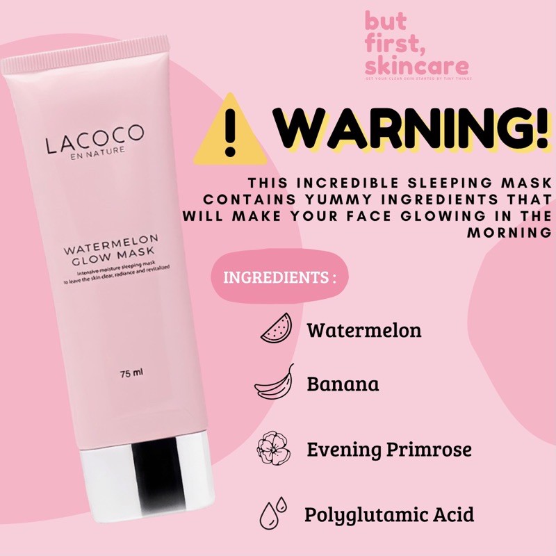 Lacoco Watermelon Glow Mask