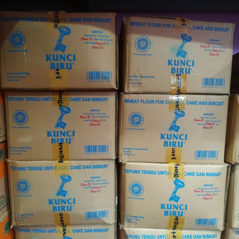 Terigu Kunci Biru 1kg/1dus