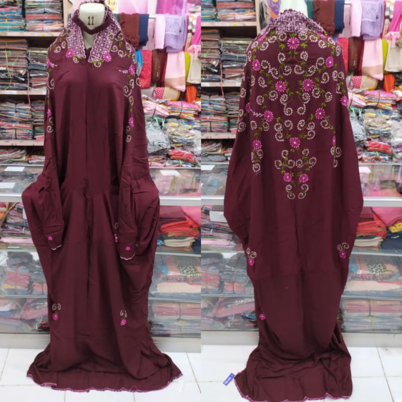 mukena Terusan Bordir