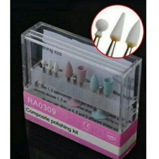 BUR POLES COMPOSITE POLISHING RUBBER SET