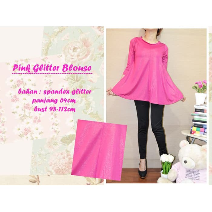 Grosir Pink Glitter Blouse