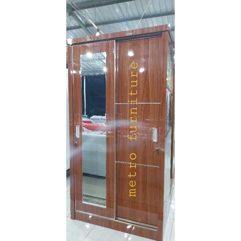 Lemari 2 pintu slide hpl