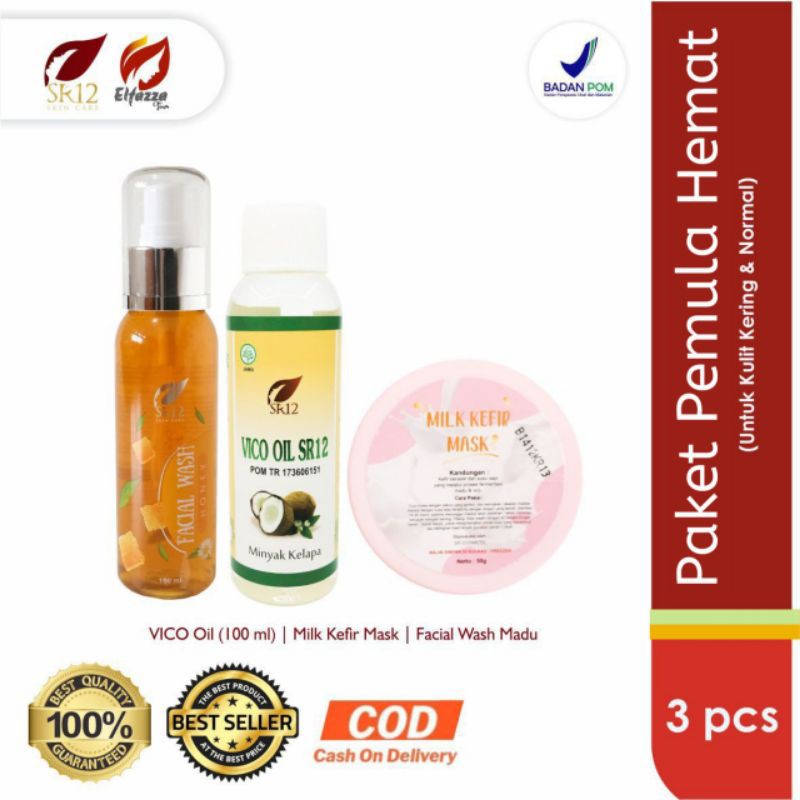 Paket Pemula Hemat SR12 Kulit Kering dan Normal