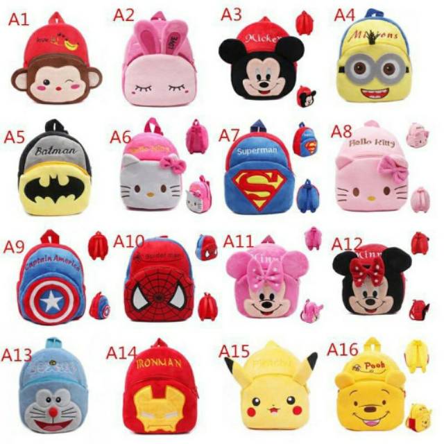 Tas karakter anak import