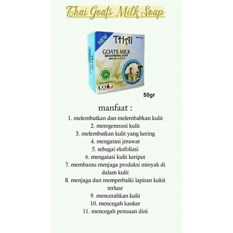 Thai Goats Milk Soap