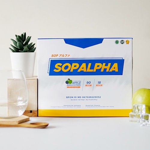(1 BOX) SOPALPHA - Rasa Apel Manggis