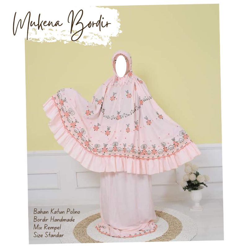 mukena bordir rimpel bukittinggi