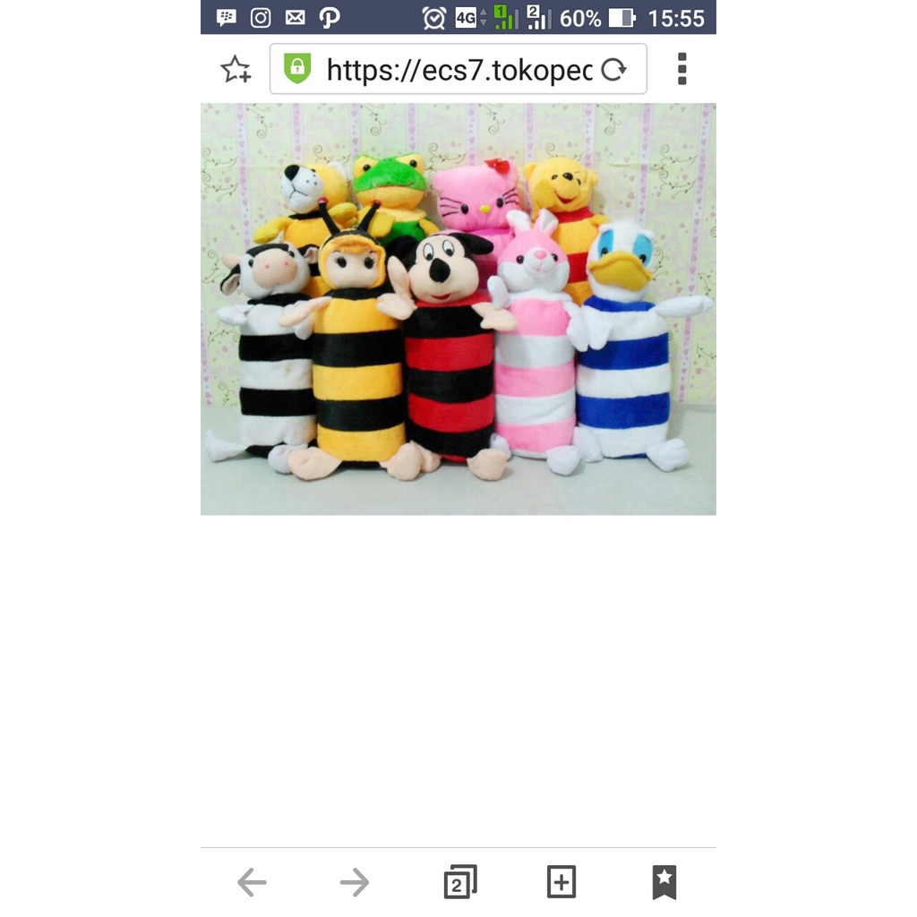 Boneka Guling Imut Karakter Murah
