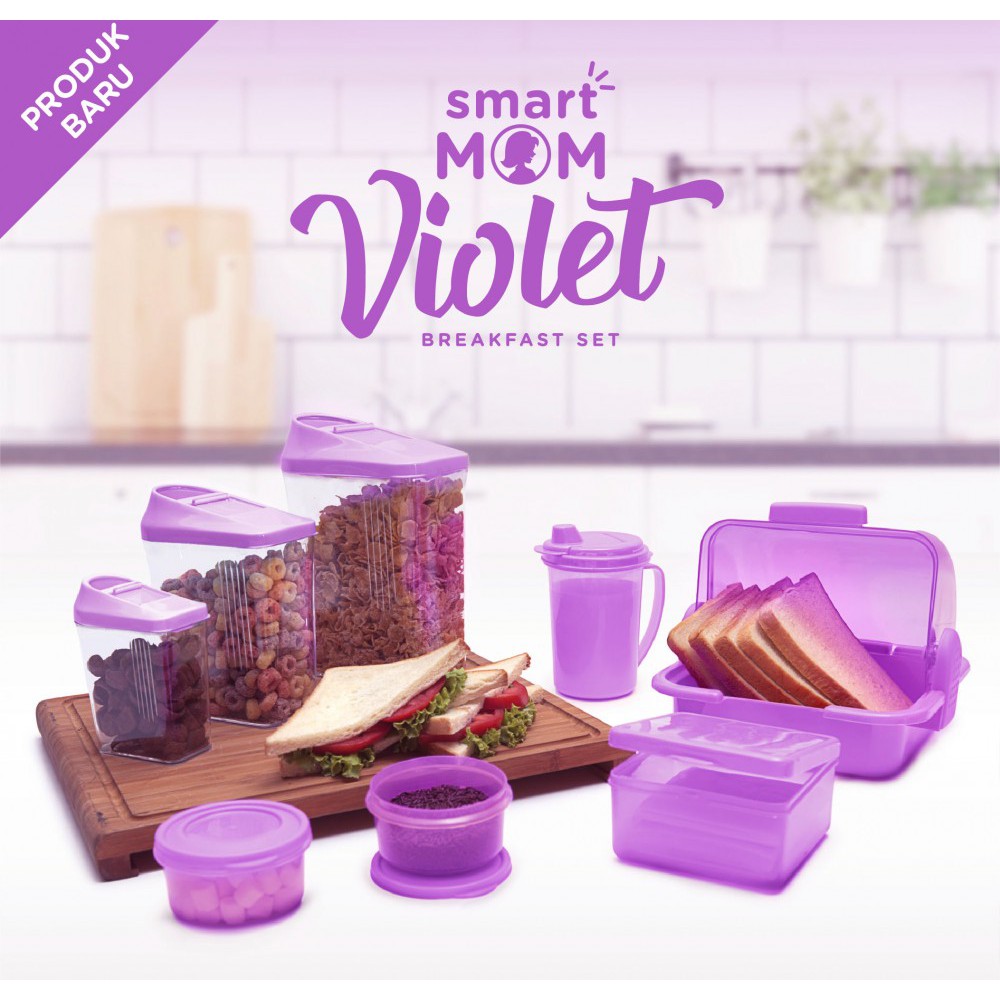 Smart Mom Violet Breakfast Set