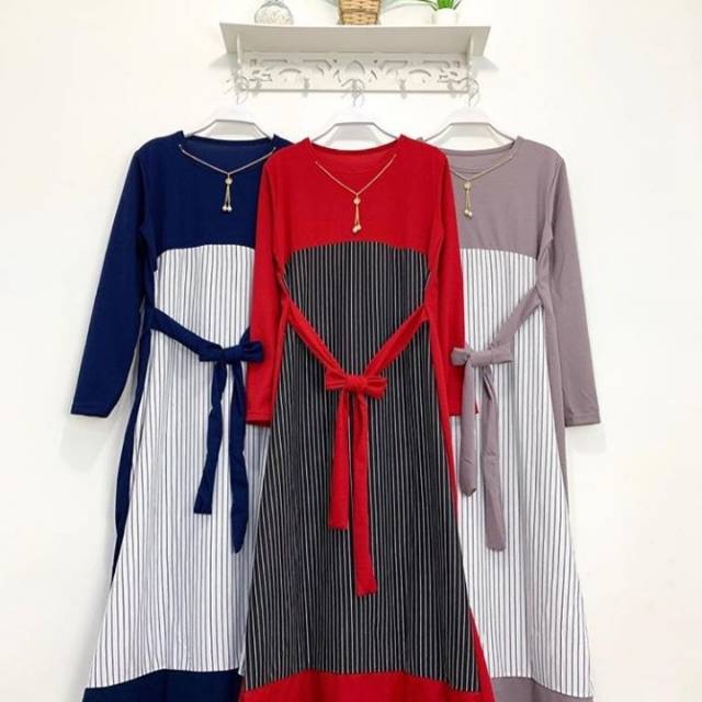 Gamis waffle pita (kode:572)