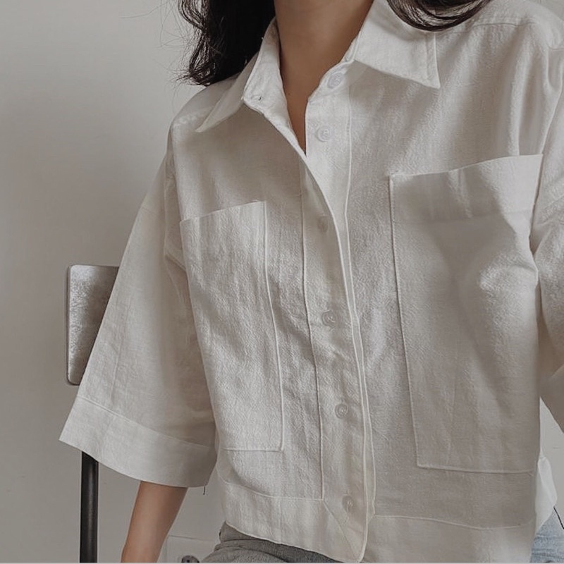 Karuna Crop Linen Shirt