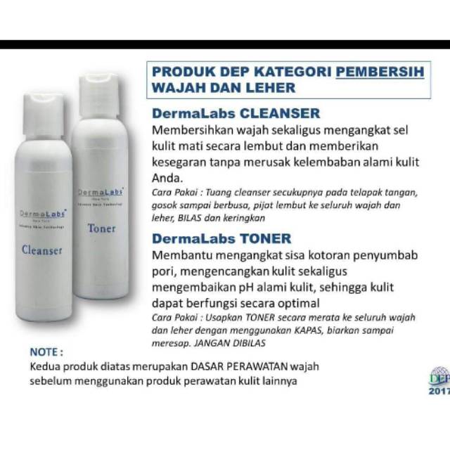 #Dermalabs Toner dan Cleanser