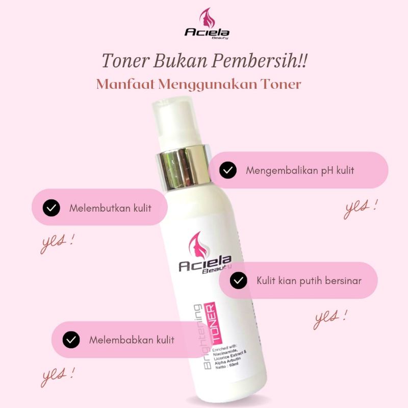 Brightening toner