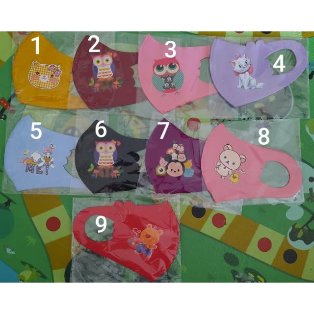 Masker anak karakter