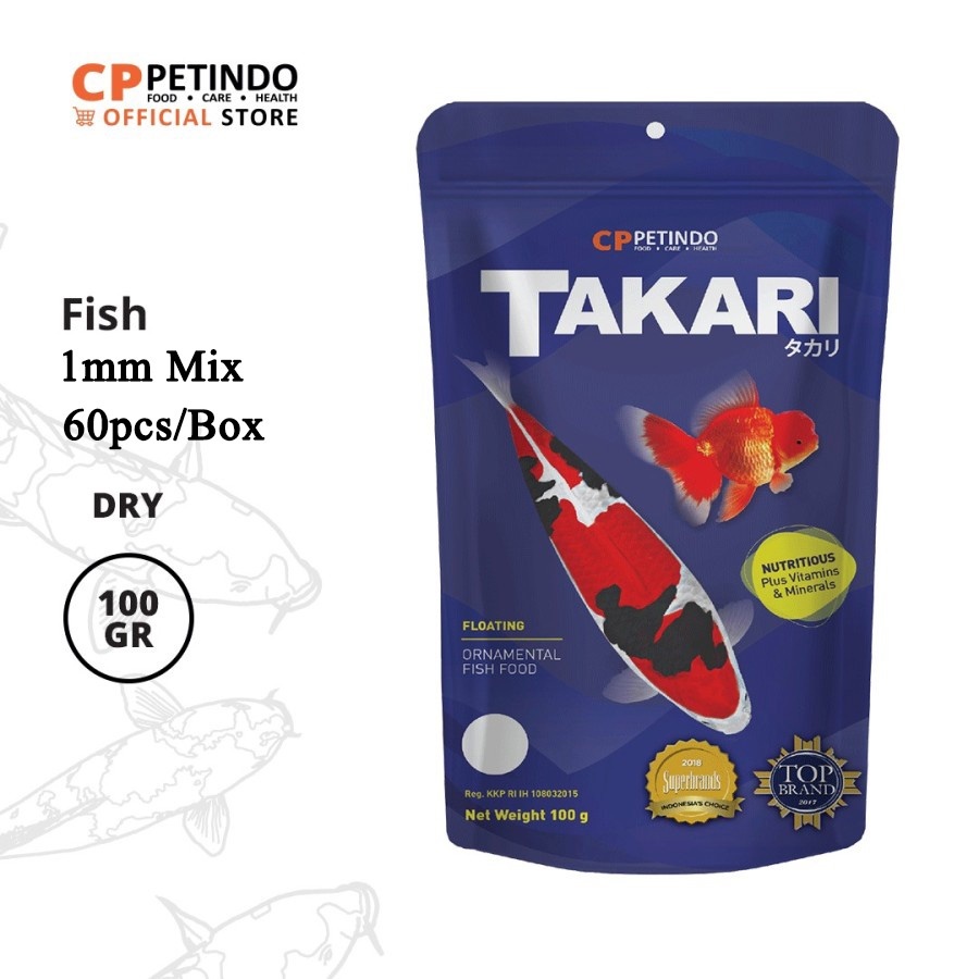 CPPETINDO Takari Mix 1mm - 100 gr (60 pcs/1box)