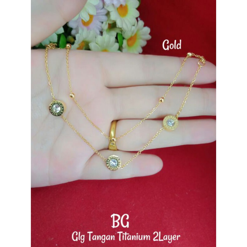 TITANIUM GELANG TANGAN 2 LAYER
