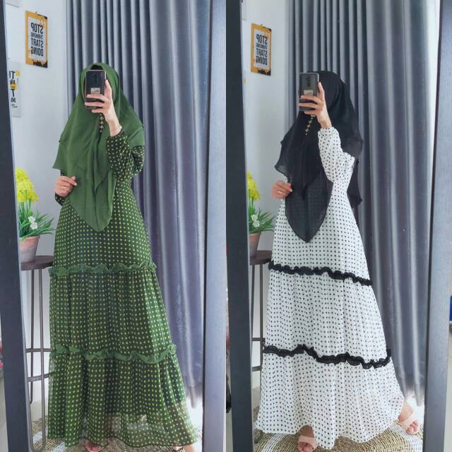 Ceruty set syari dotty
