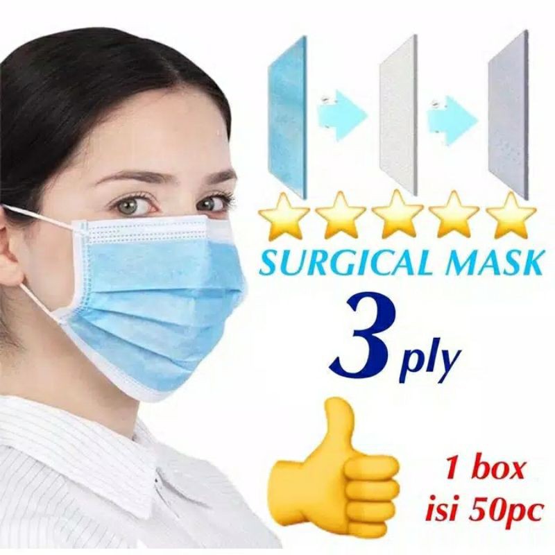 Masker medis 3 layer