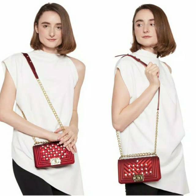 Chanel Boy Diamond Jelly Matte 20cm