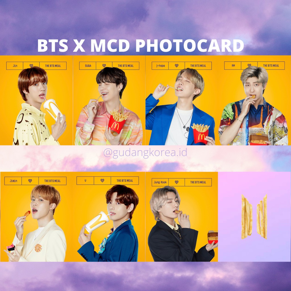 BTS X MCD Photocard