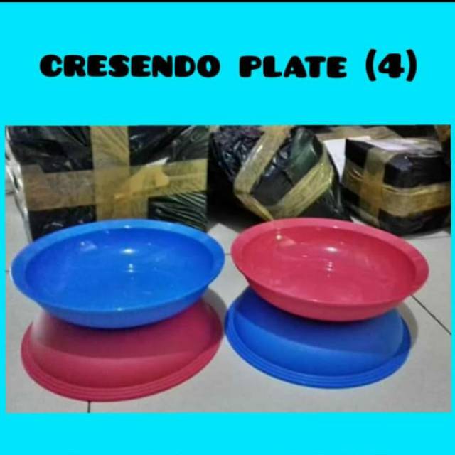 Tupperware cresendo plate (4pcs)